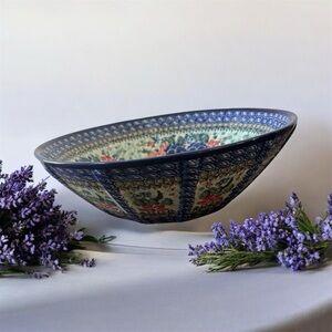 Polish Pottery Boleslawiec Poland Unikat Large Bowl